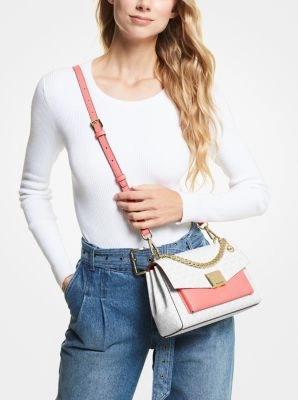 Lita Medium Two-Tone Logo Crossbody Bag