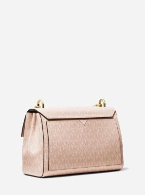 Lita Medium Two-Tone Logo Crossbody Bag