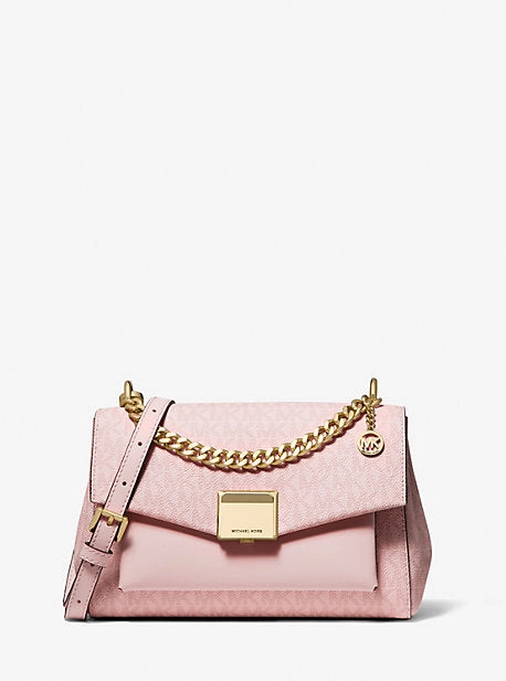 Lita Medium Two-Tone Logo Crossbody Bag