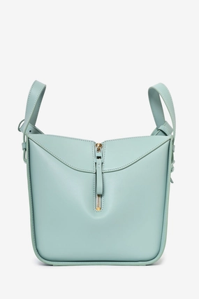 Loewe Aqua Blue Leather Hammock Bunny Charm Bag