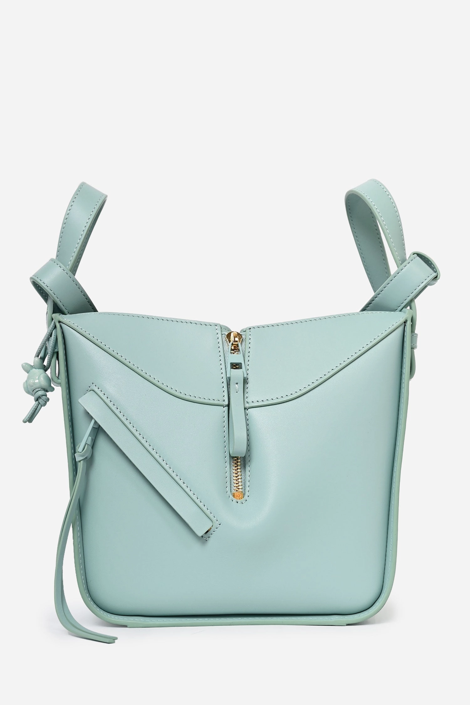 Loewe Aqua Blue Leather Hammock Bunny Charm Bag