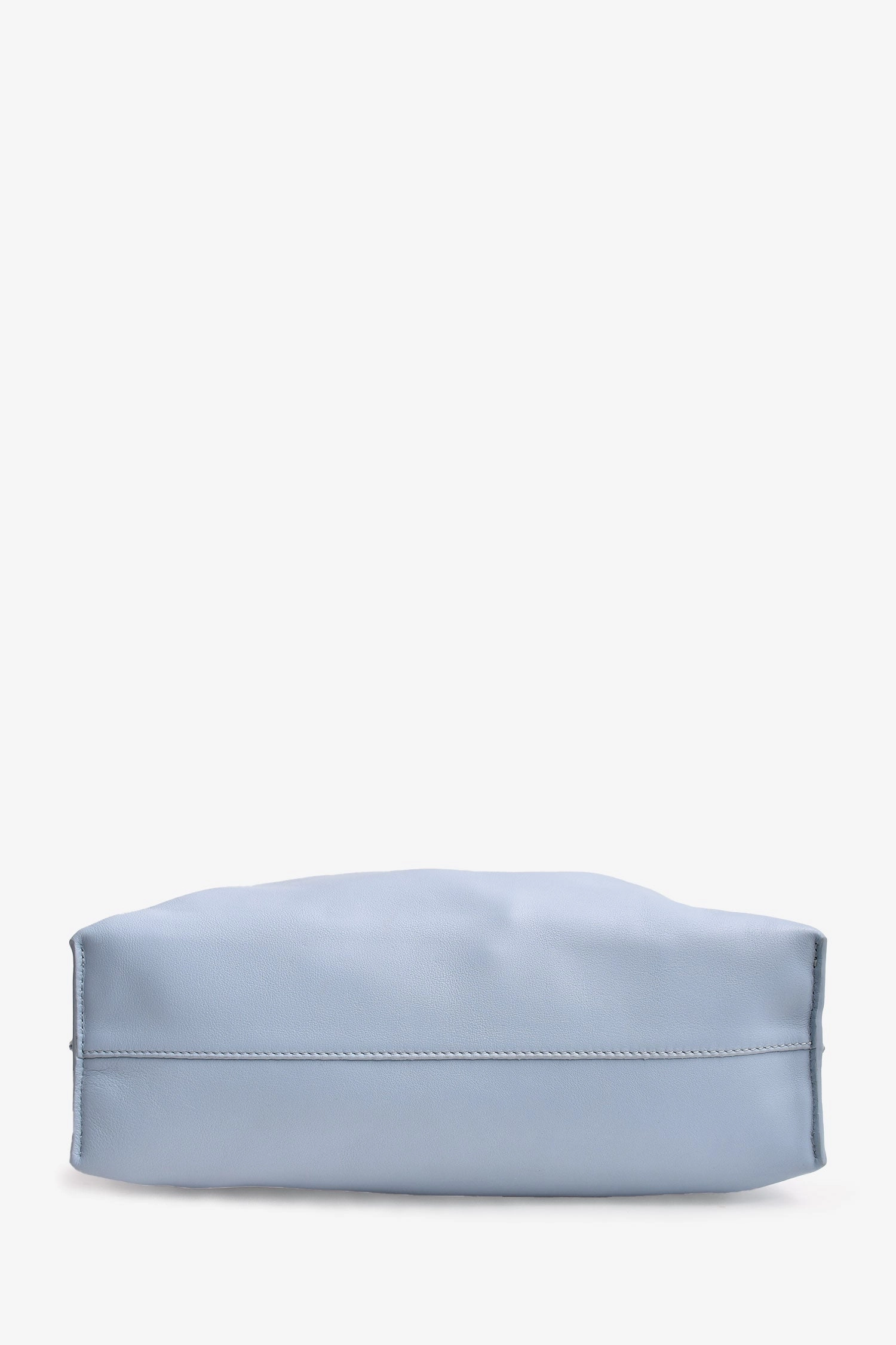 Loewe Blue Leather Large Flamenco Drawstring Crossbody Bag