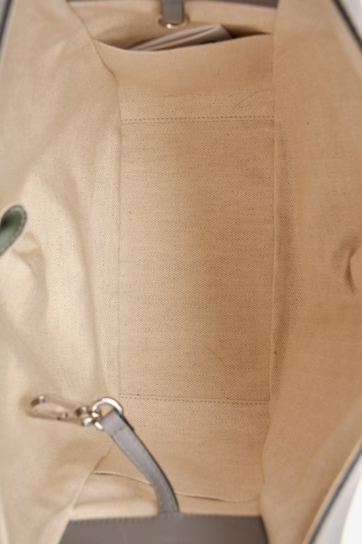 Loewe Grey Leather Small Hammock Bag with Strap