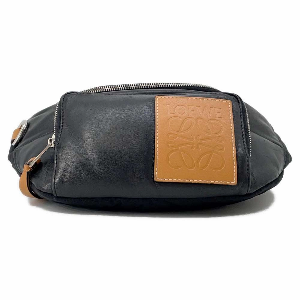 LOEWE Puffy Crossbody Bag Black335.73.W75 Leather