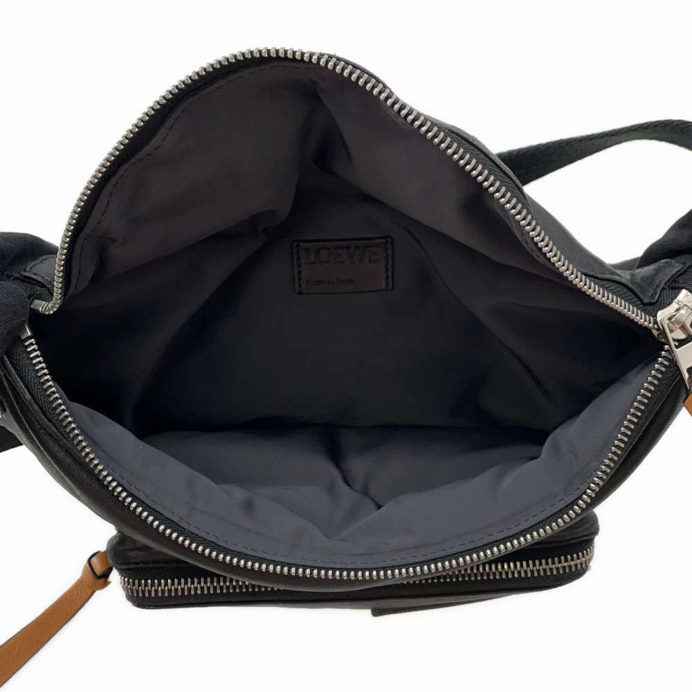 LOEWE Puffy Crossbody Bag Black335.73.W75 Leather