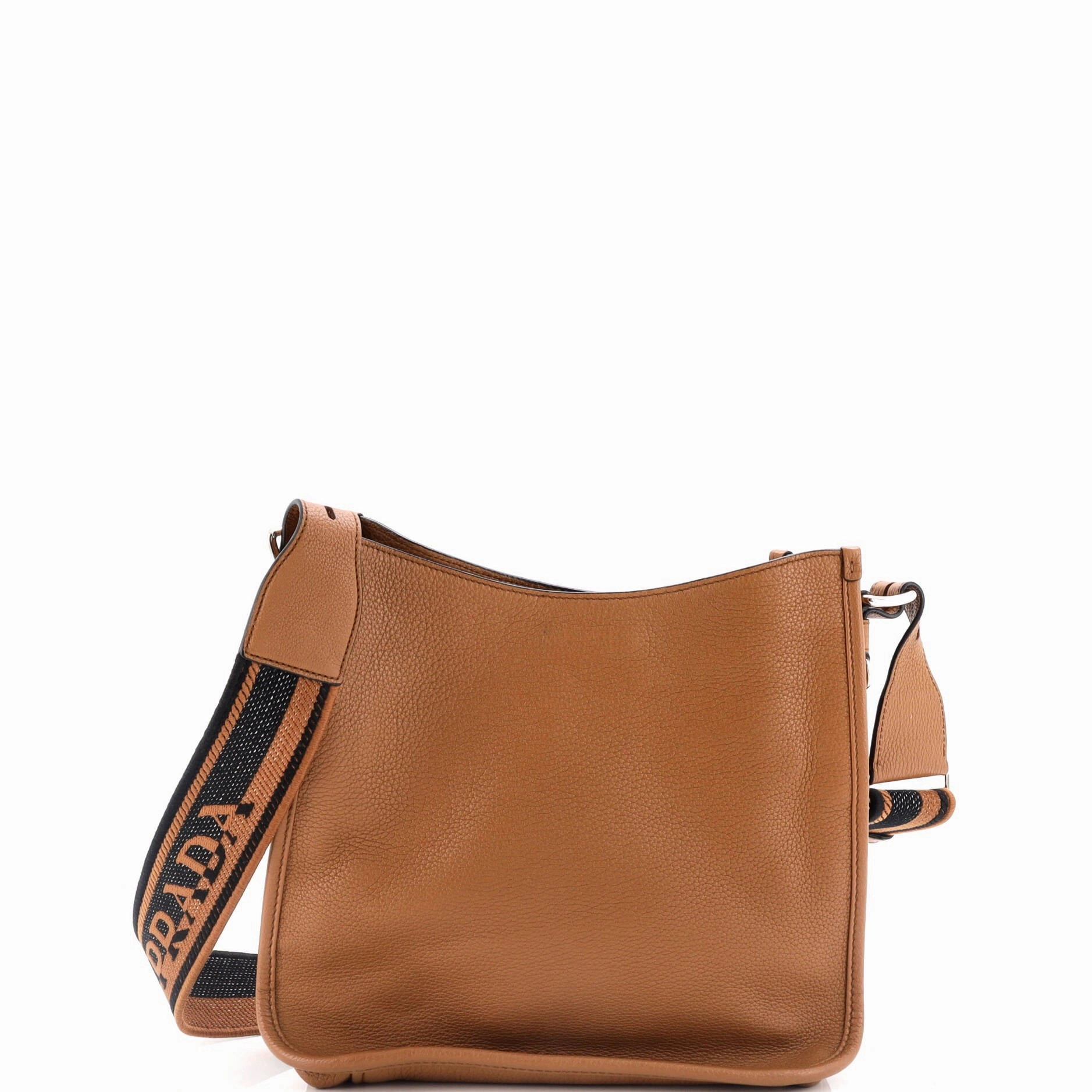 Logo Strap Crossbody Bag Vitello Daino Medium