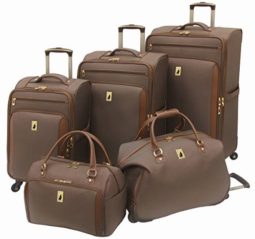London Fog Kensington 21 Inch Expandable Spinner Carry-on, Bronze