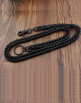 Long Black Wallet Chain Cool Black Biker Wallet Chain Black Chain for Wallet