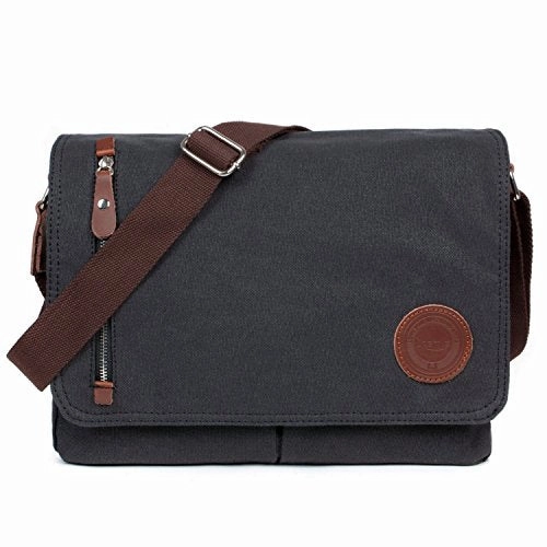 Losmile Canvas Messenger Bag Shoulder Bag Vintage Crossbody Laptop Bag Satchel Bag School Bag