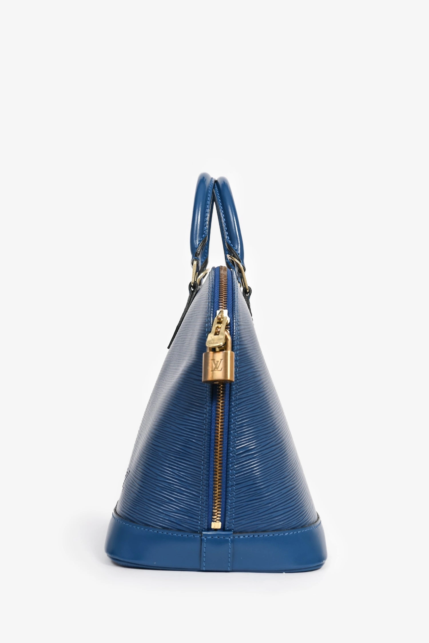 Louis Vuitton 1997 Blue Epi Leather 'Alma' PM Top Handle