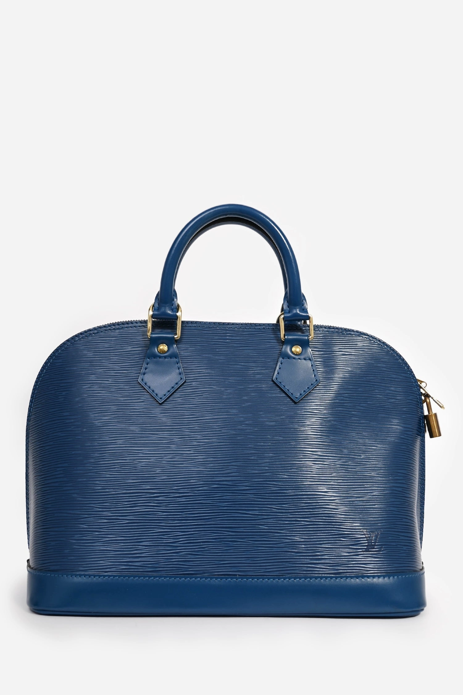 Louis Vuitton 1997 Blue Epi Leather 'Alma' PM Top Handle