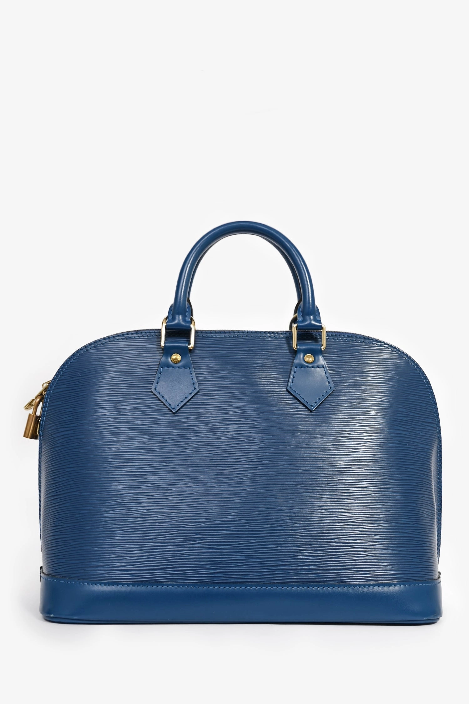 Louis Vuitton 1997 Blue Epi Leather 'Alma' PM Top Handle
