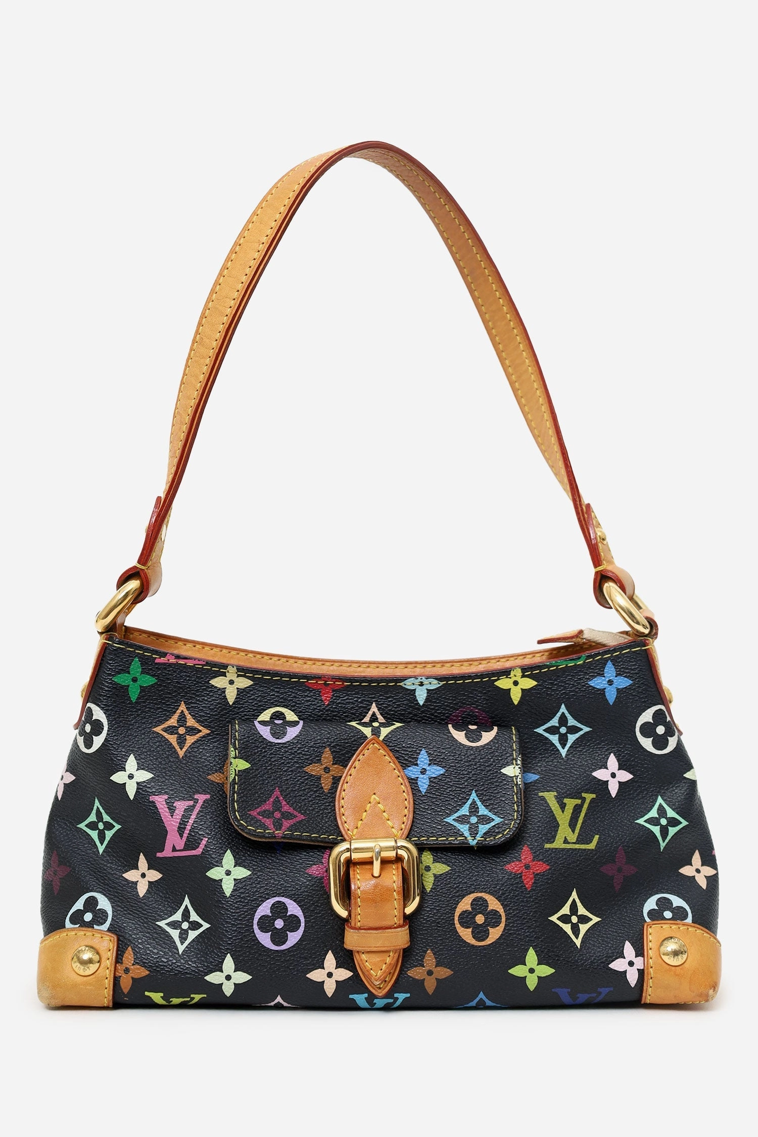 Louis Vuitton 2006 Black Multicolour Monogram Eliza Shoulder Bag