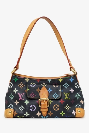 Louis Vuitton 2006 Black Multicolour Monogram Eliza Shoulder Bag