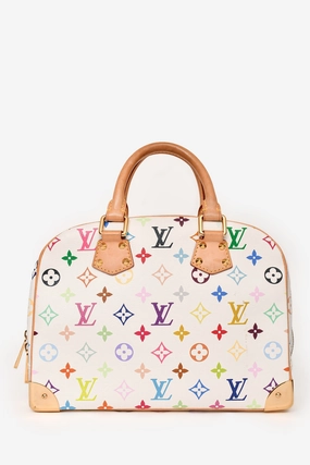 Louis Vuitton 2006 White Multicolore Monogram Trouville Bag