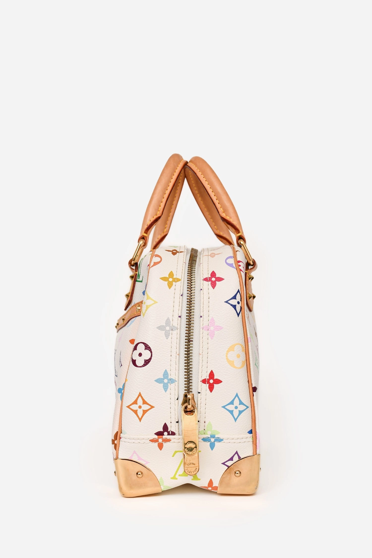 Louis Vuitton 2006 White Multicolore Monogram Trouville Bag