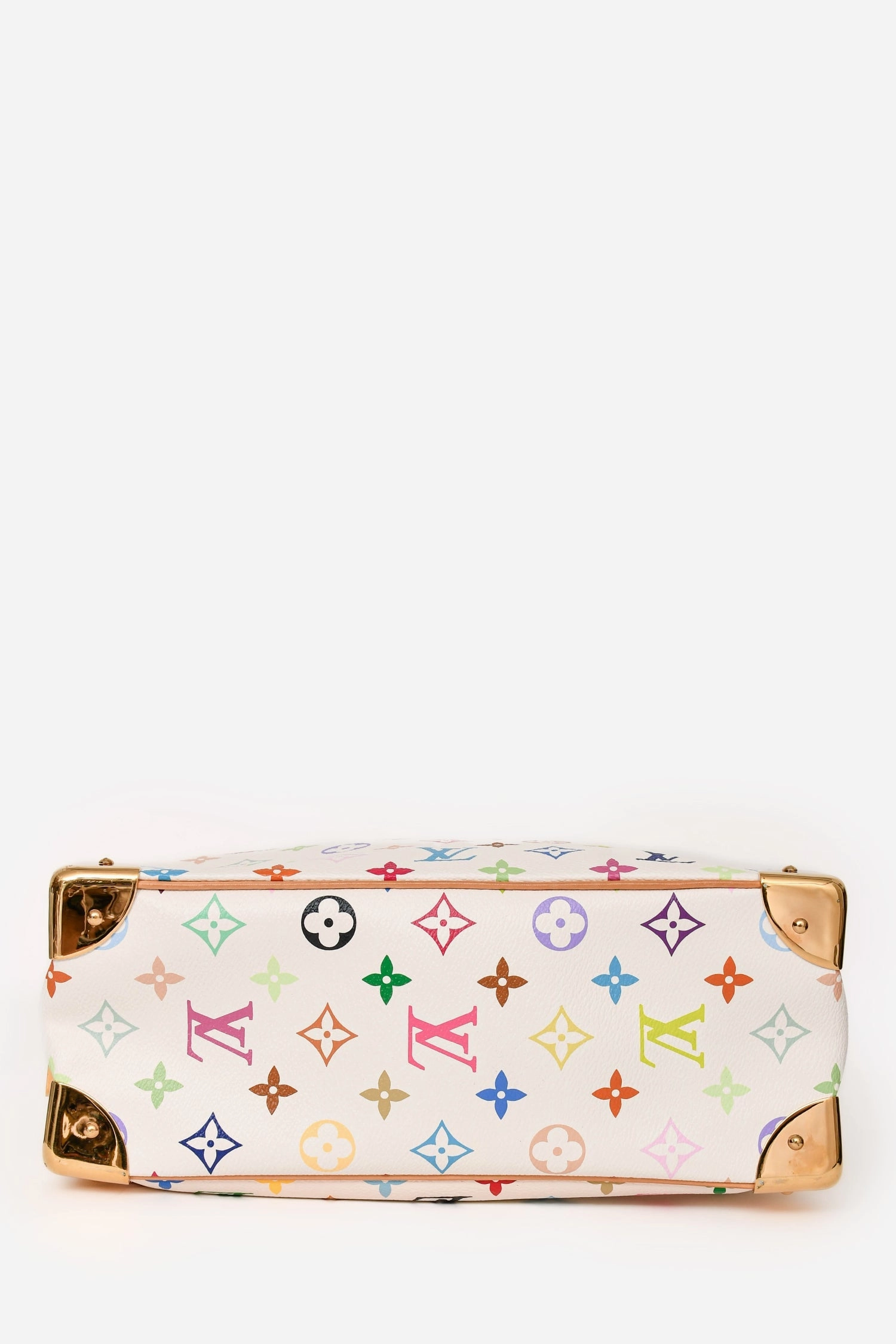 Louis Vuitton 2006 White Multicolore Monogram Trouville Bag