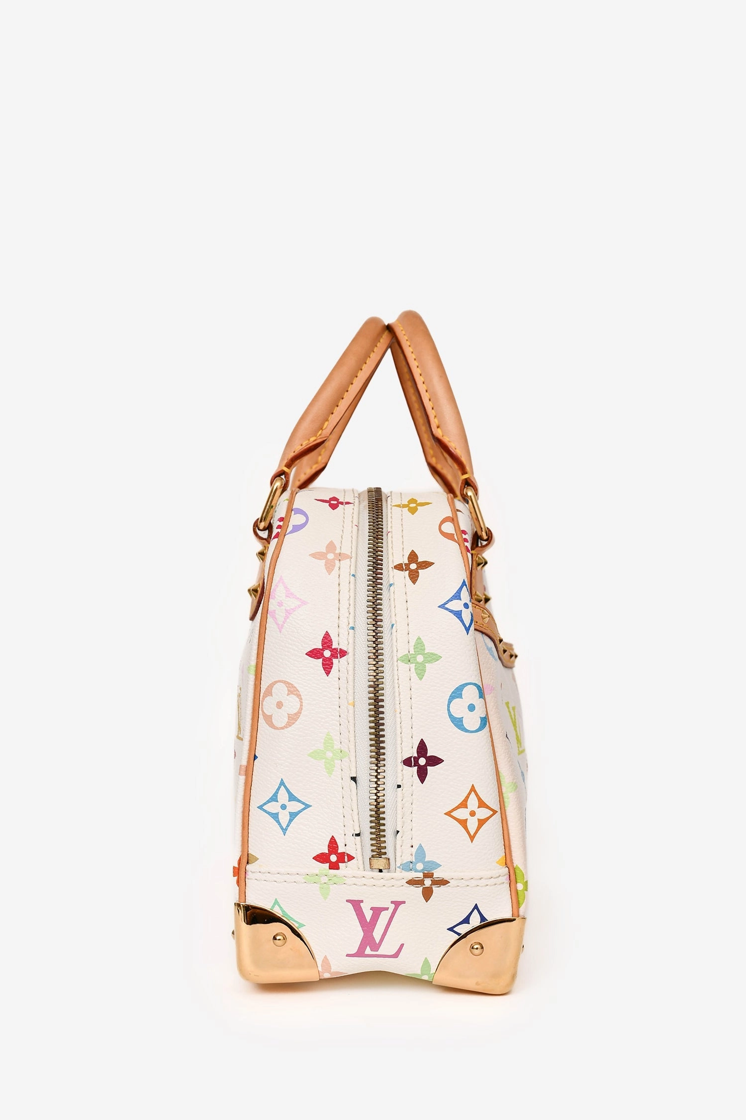 Louis Vuitton 2006 White Multicolore Monogram Trouville Bag