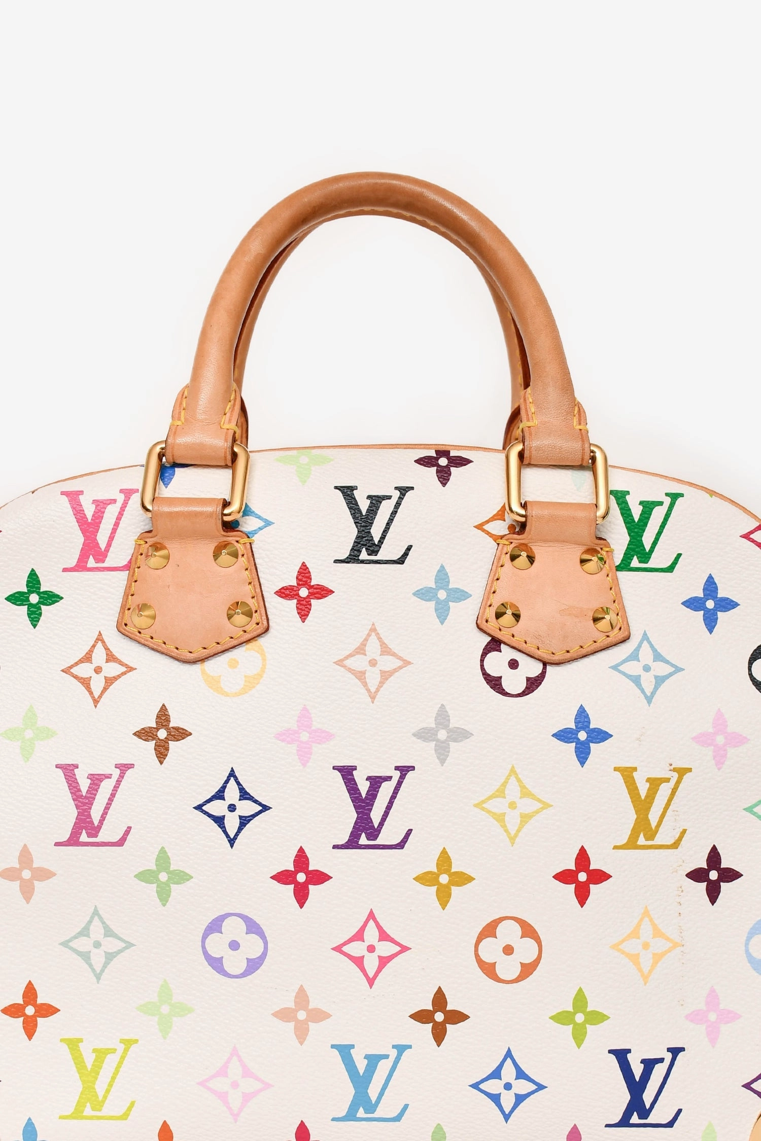 Louis Vuitton 2006 White Multicolore Monogram Trouville Bag
