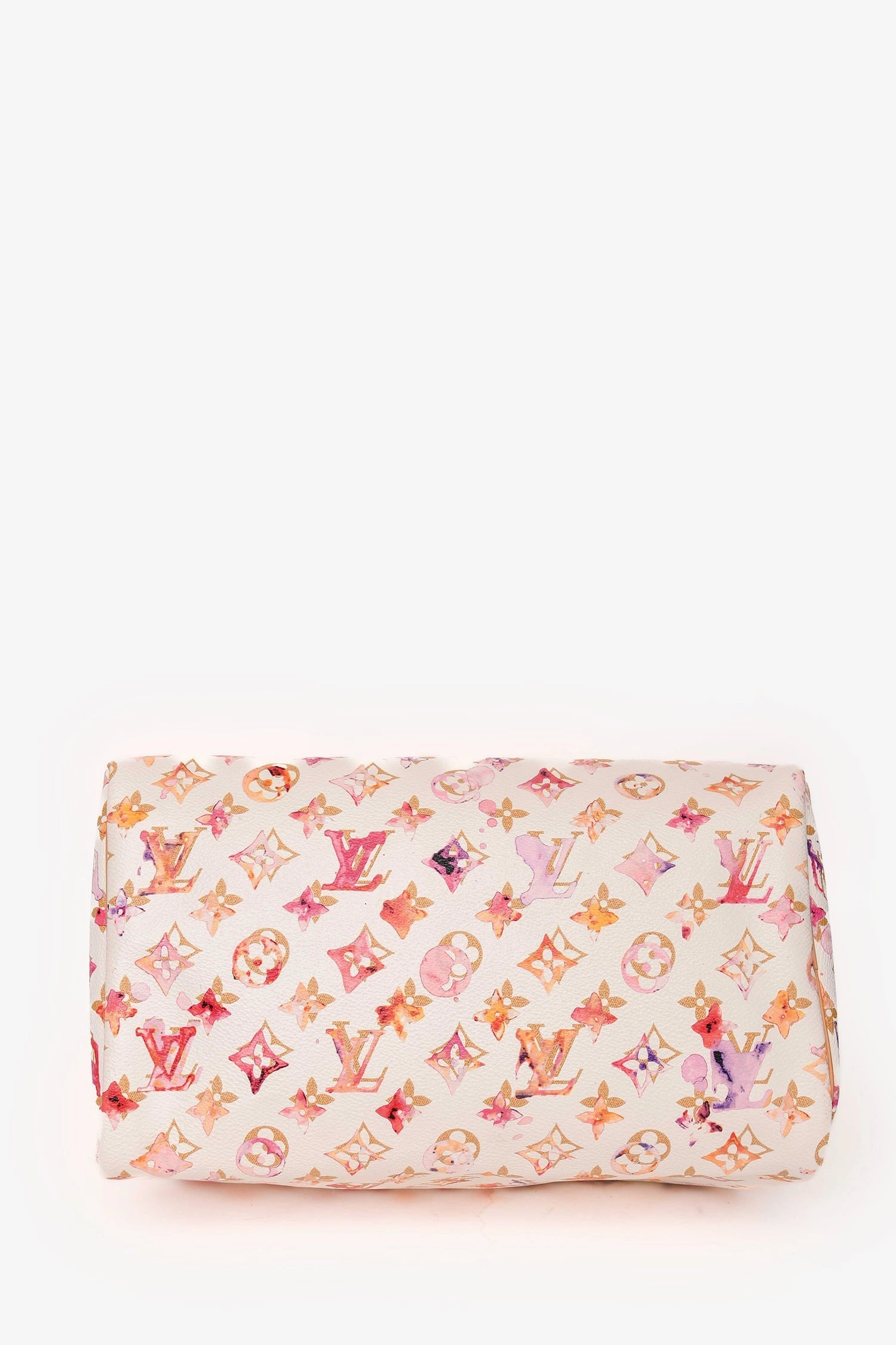 Louis Vuitton 2008 White Monogram Watercolour Aquarelle Speedy 30