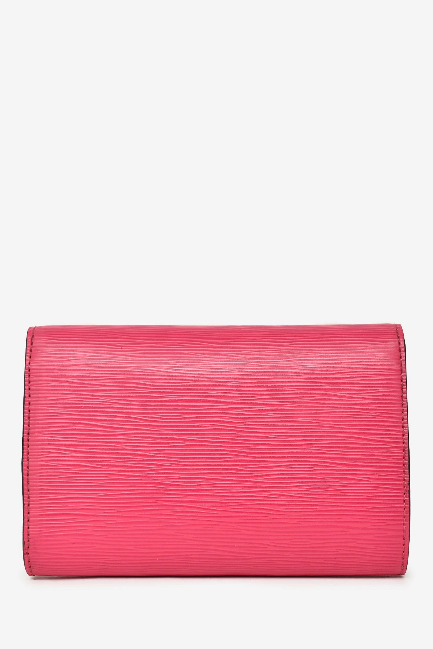 Louis Vuitton 2014 Fuchsia Epi Leather Louise Clutch With Strap