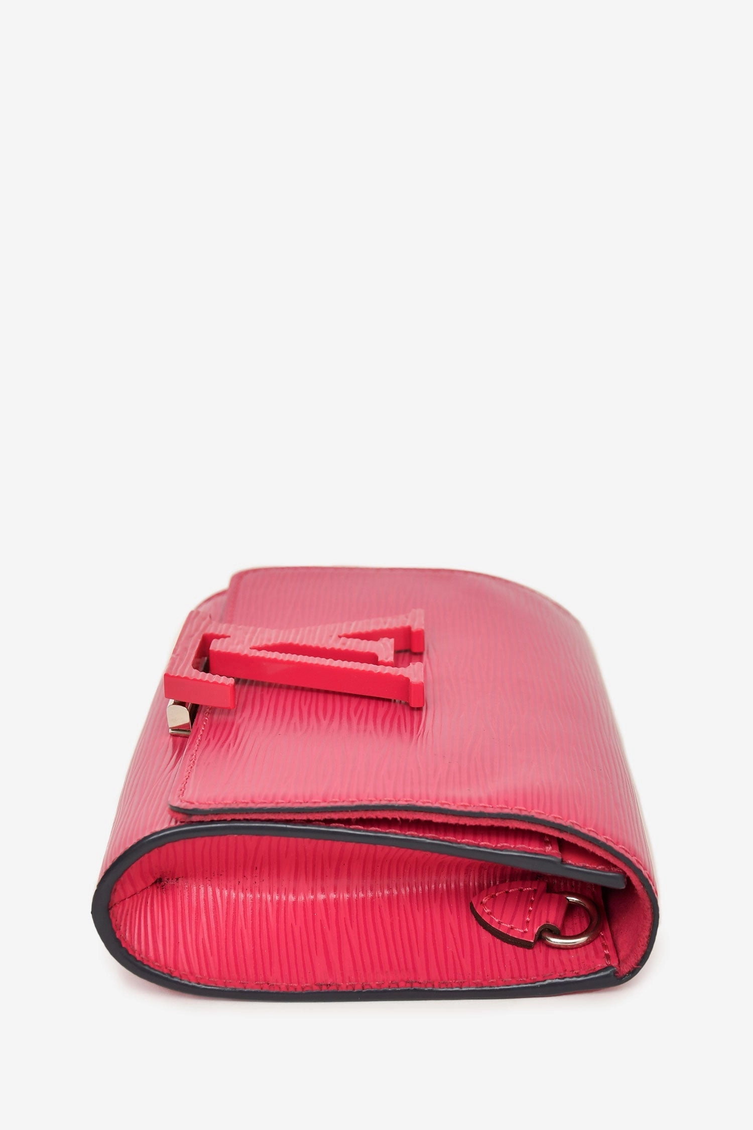 Louis Vuitton 2014 Fuchsia Epi Leather Louise Clutch With Strap