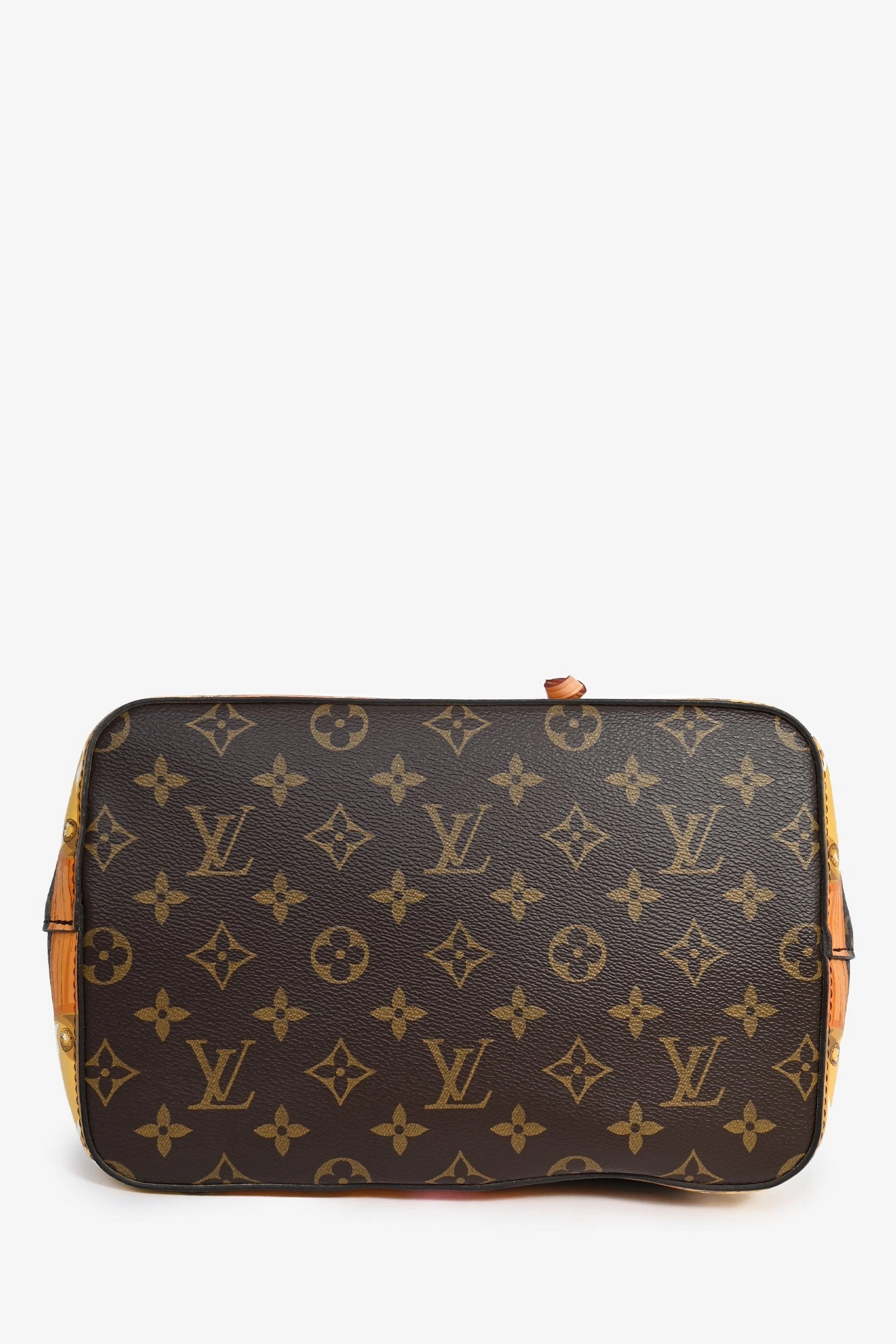 Louis Vuitton 2018 Monogram/Pink Logo 'Neo Noe' Bucket Bag with 2 Straps
