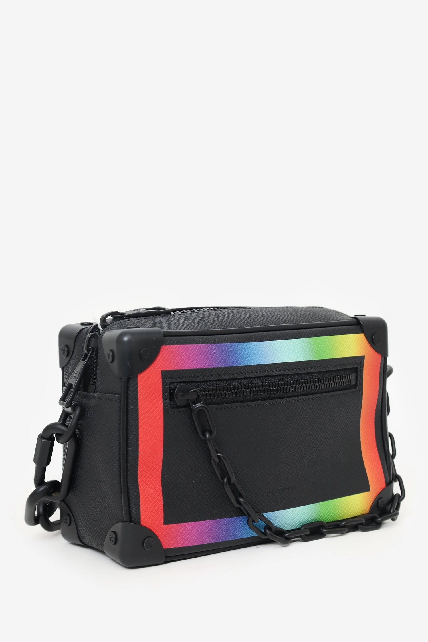 Louis Vuitton 2019 Black Taga Rainbow Mini Soft Trunk Crossbody