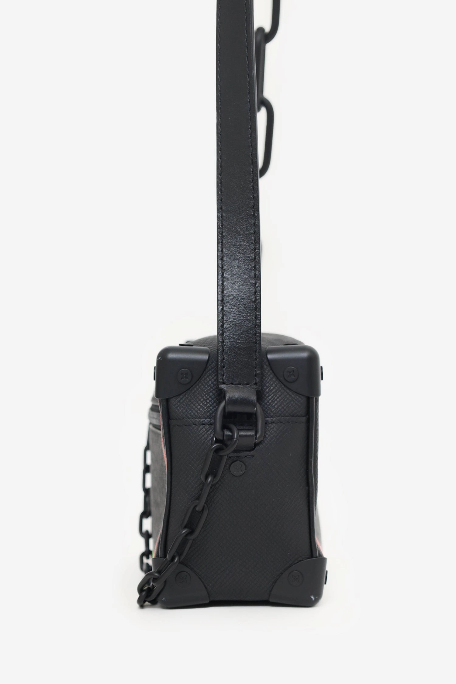 Louis Vuitton 2019 Black Taga Rainbow Mini Soft Trunk Crossbody