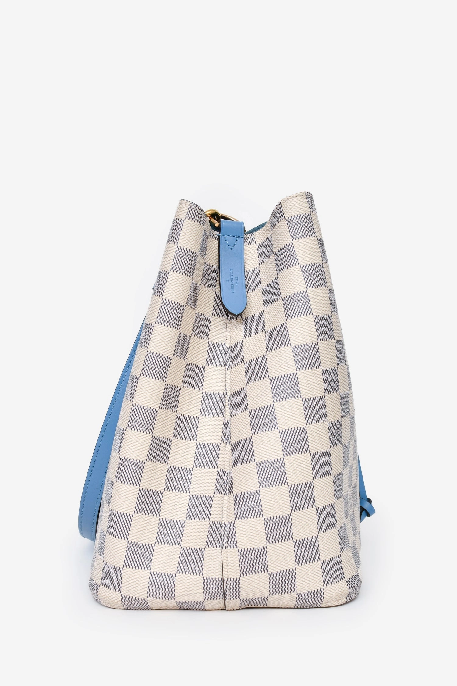Louis Vuitton 2019 Damier Azur/ Blue Leather NeoNo MM Bucket Bag