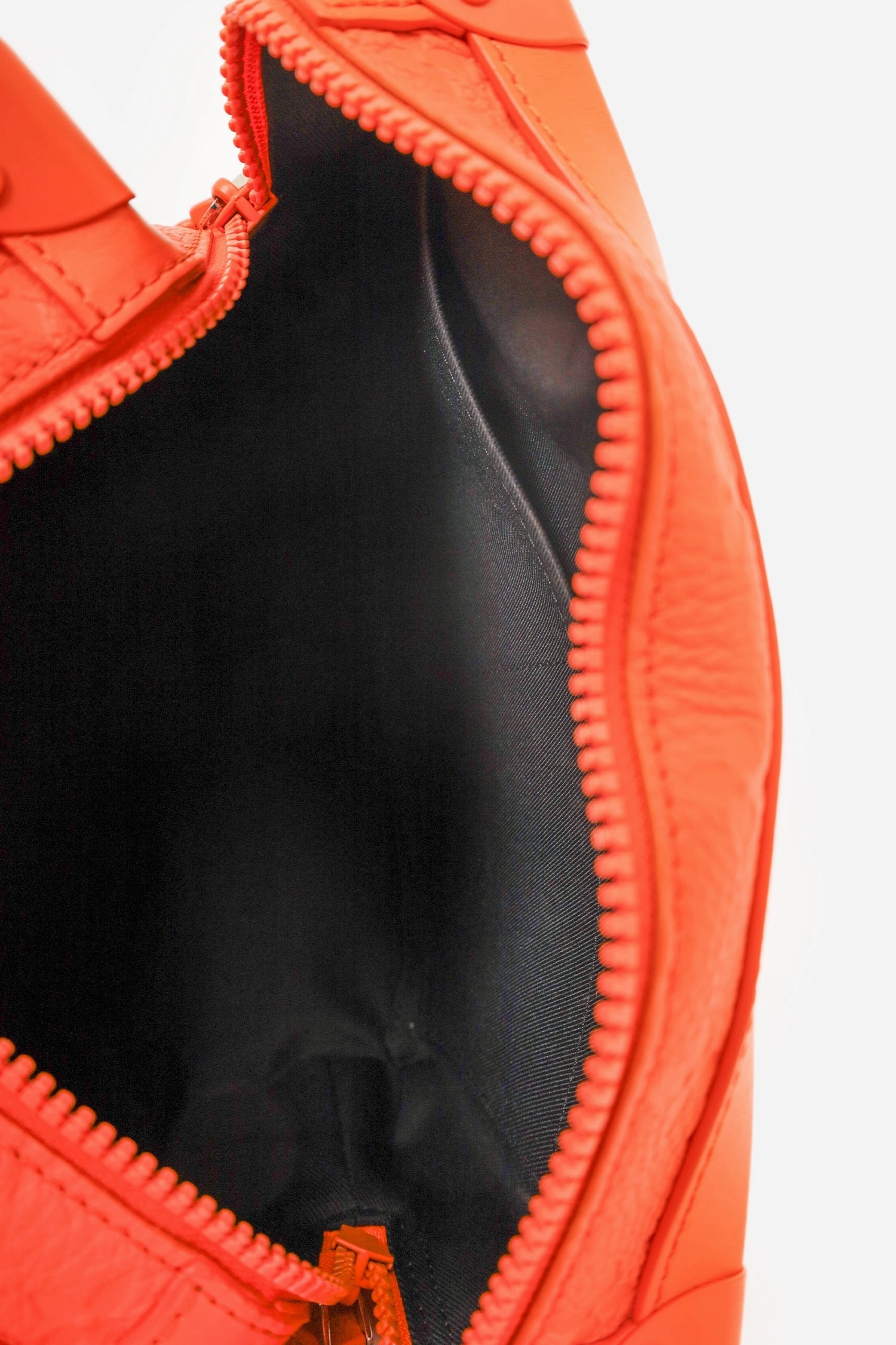 Louis Vuitton 2019 Orange Embossed Leather Soft Trunk Crossbody Bag