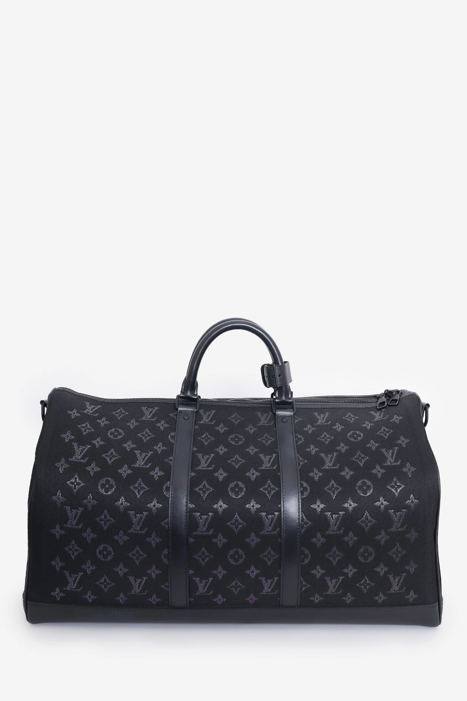 Louis Vuitton 2020 Black Monogram Light Up Keepall Bandouliere 50 Bag