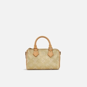 Louis Vuitton - Nano Speedy - Gold Monogram Jacquard GHW - Immaculate