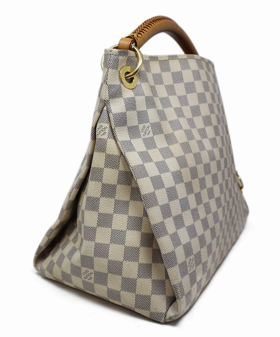 Louis Vuitton Beige Artsy MM Damier Satchel