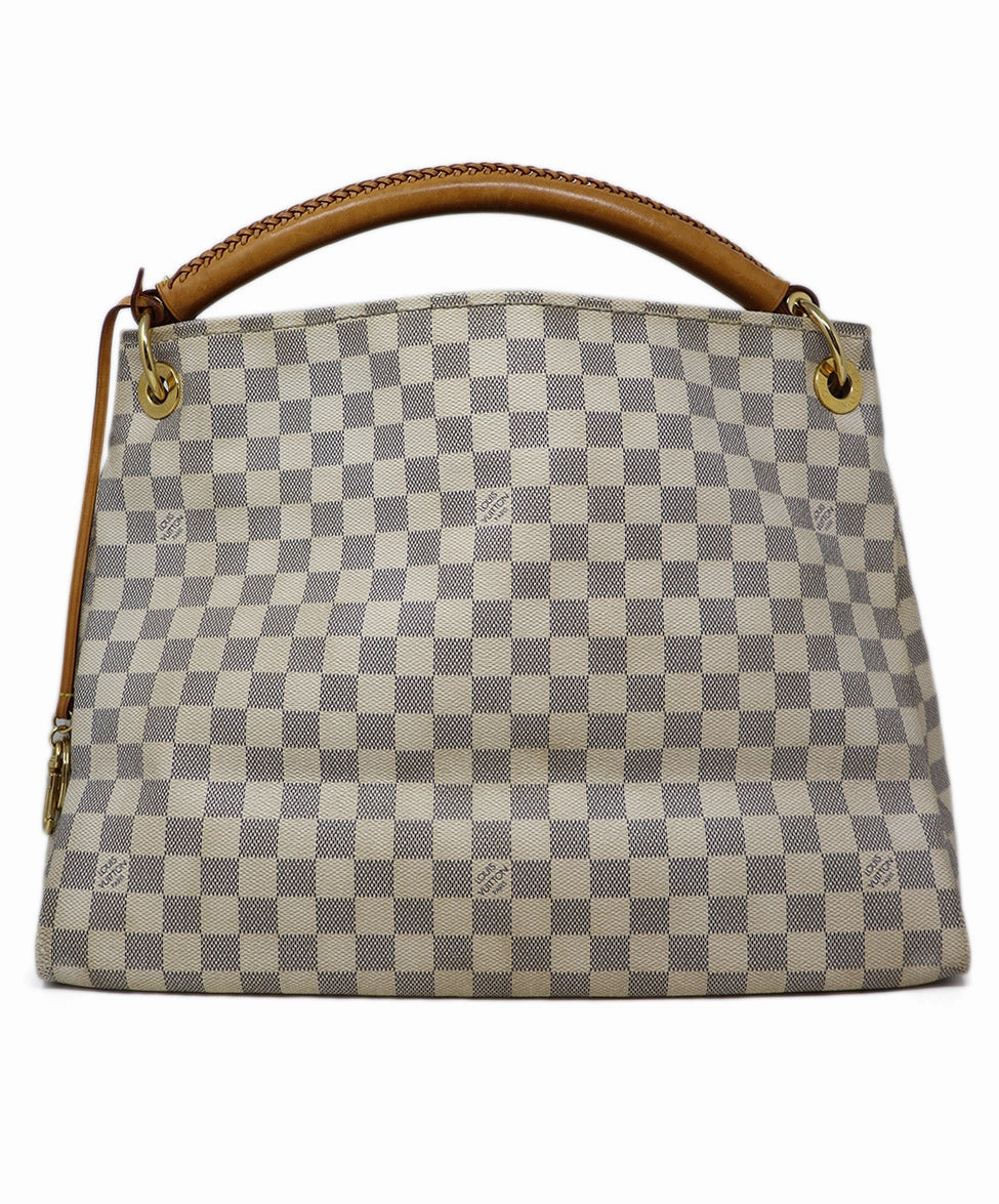 Louis Vuitton Beige Artsy MM Damier Satchel