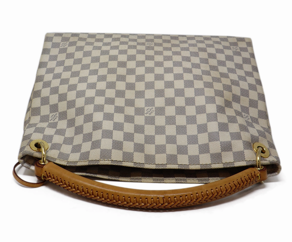Louis Vuitton Beige Artsy MM Damier Satchel