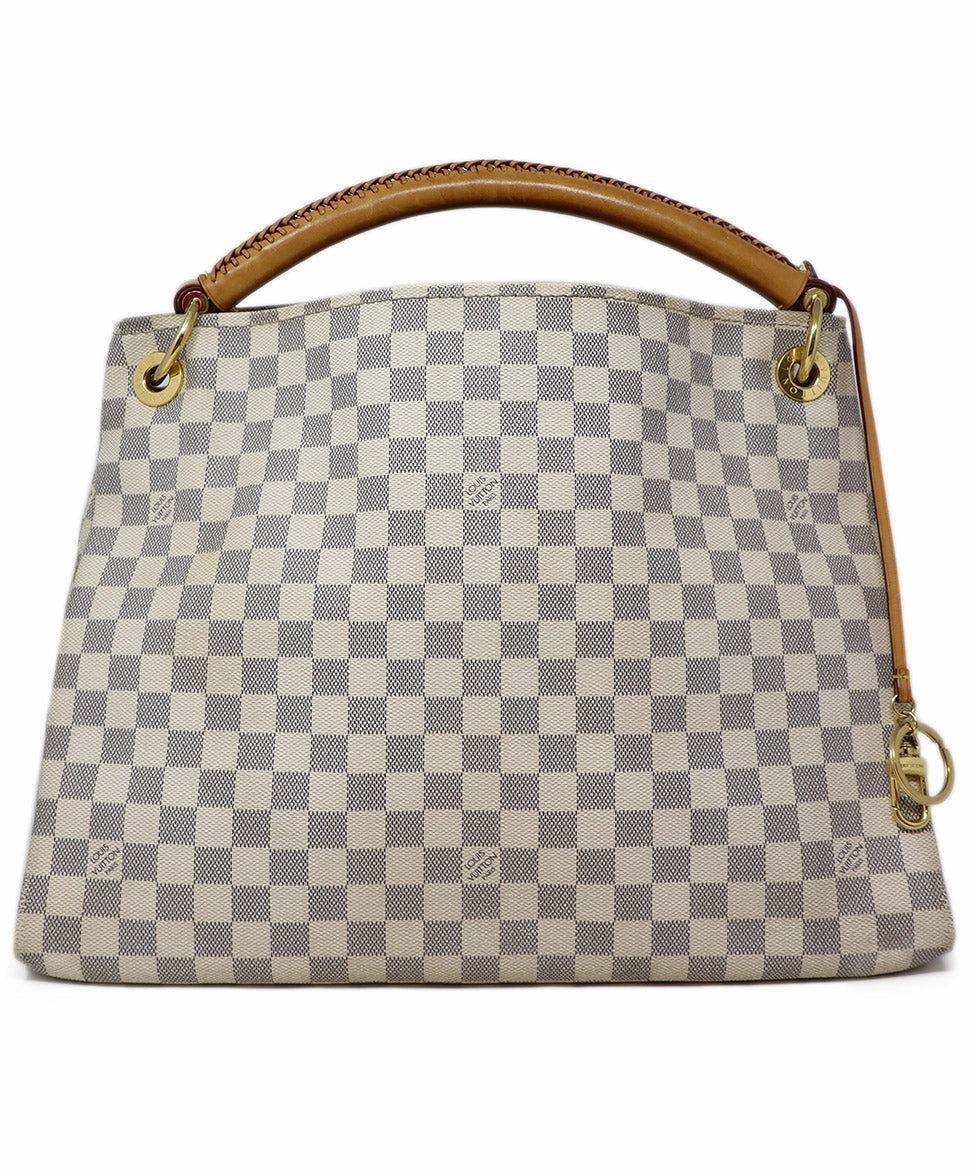 Louis Vuitton Beige Artsy MM Damier Satchel
