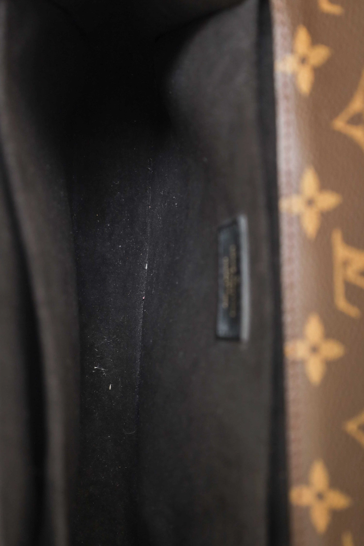 Louis Vuitton Black/Brown Leather Monogram Pochette Metis Brogue Bag with Strap