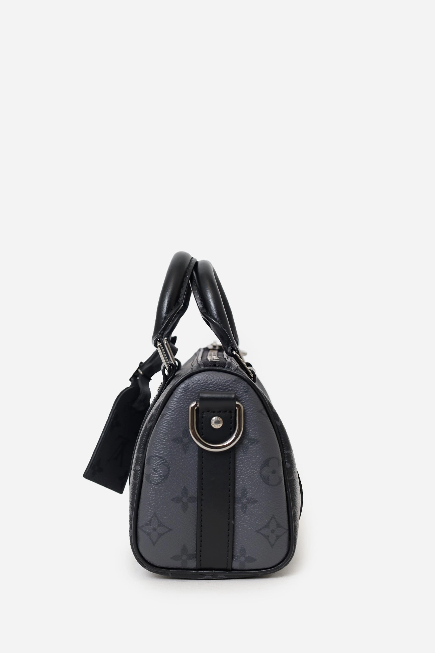 Louis Vuitton Black Monogram Eclipse Keepall Bandoulire 25 with Strap