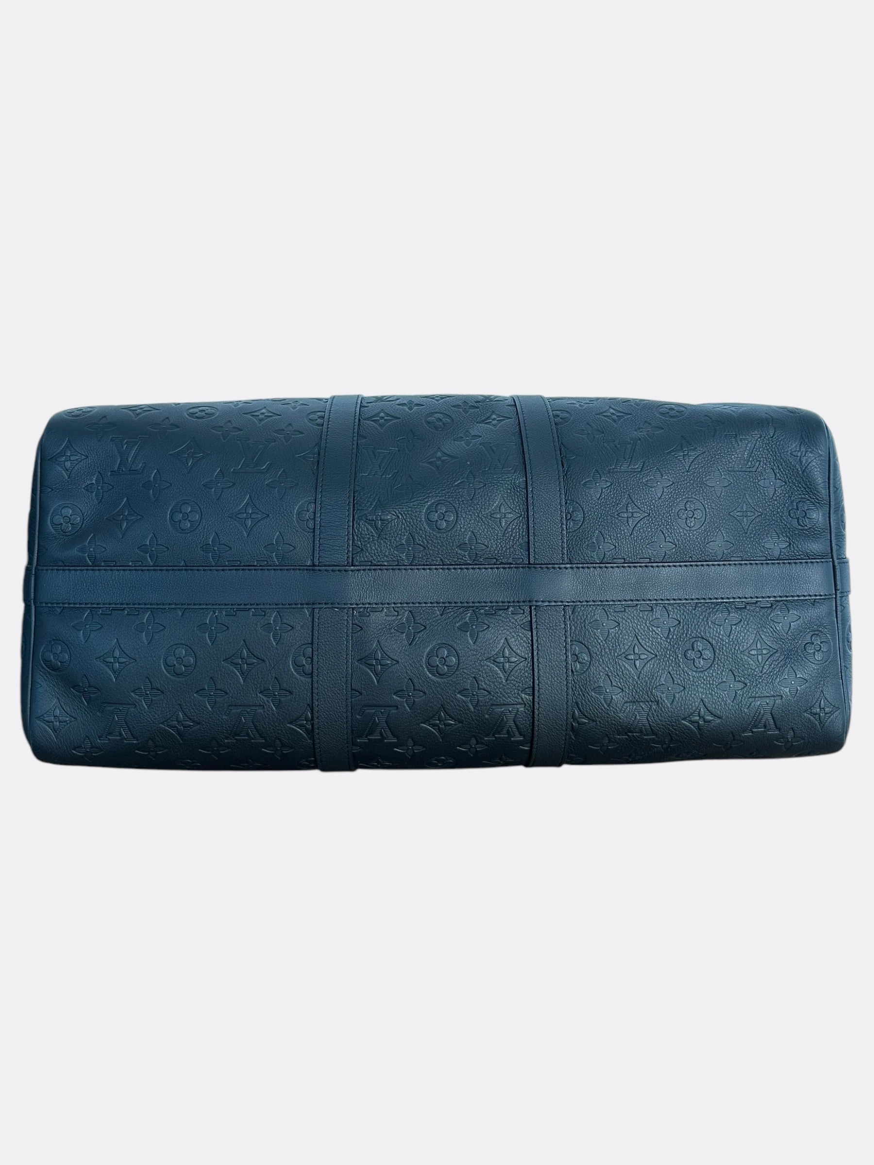 Louis Vuitton Black Monogram Shadow Keepall 50