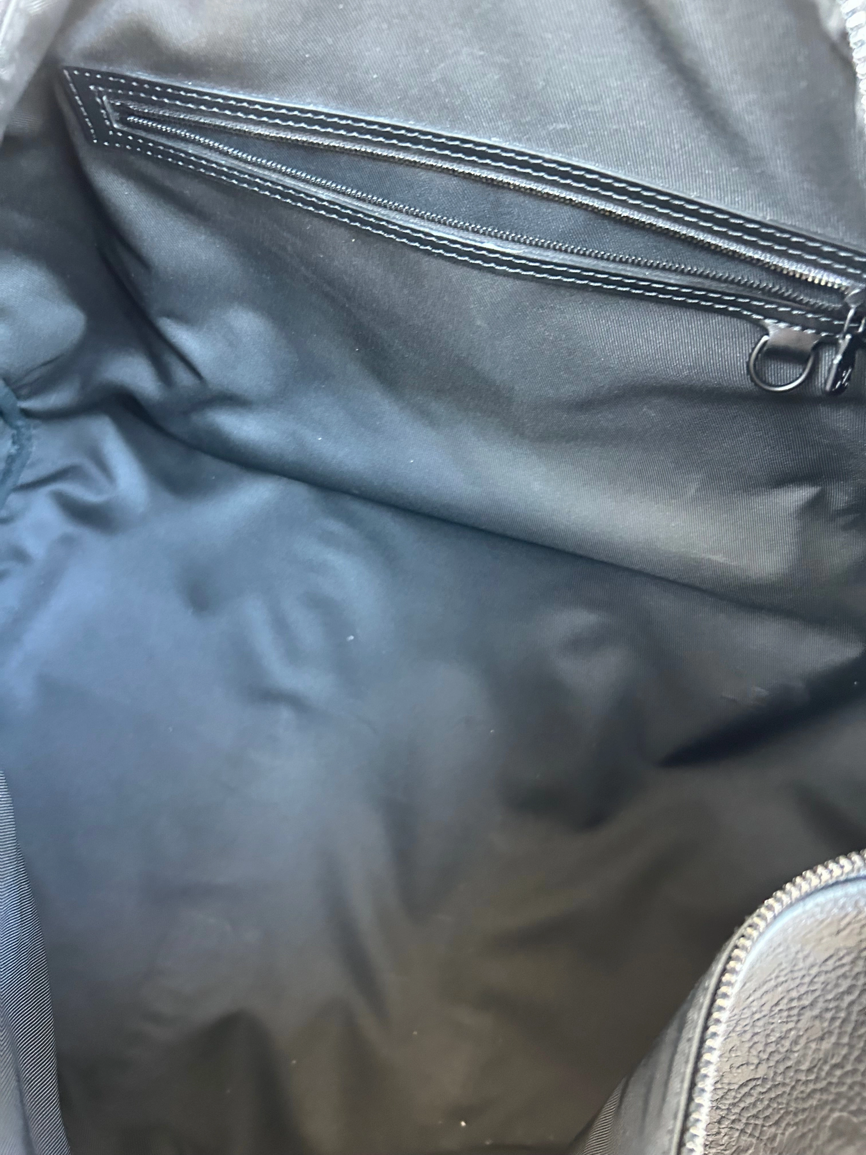 Louis Vuitton Black Taurillon Monogram Keepall 50