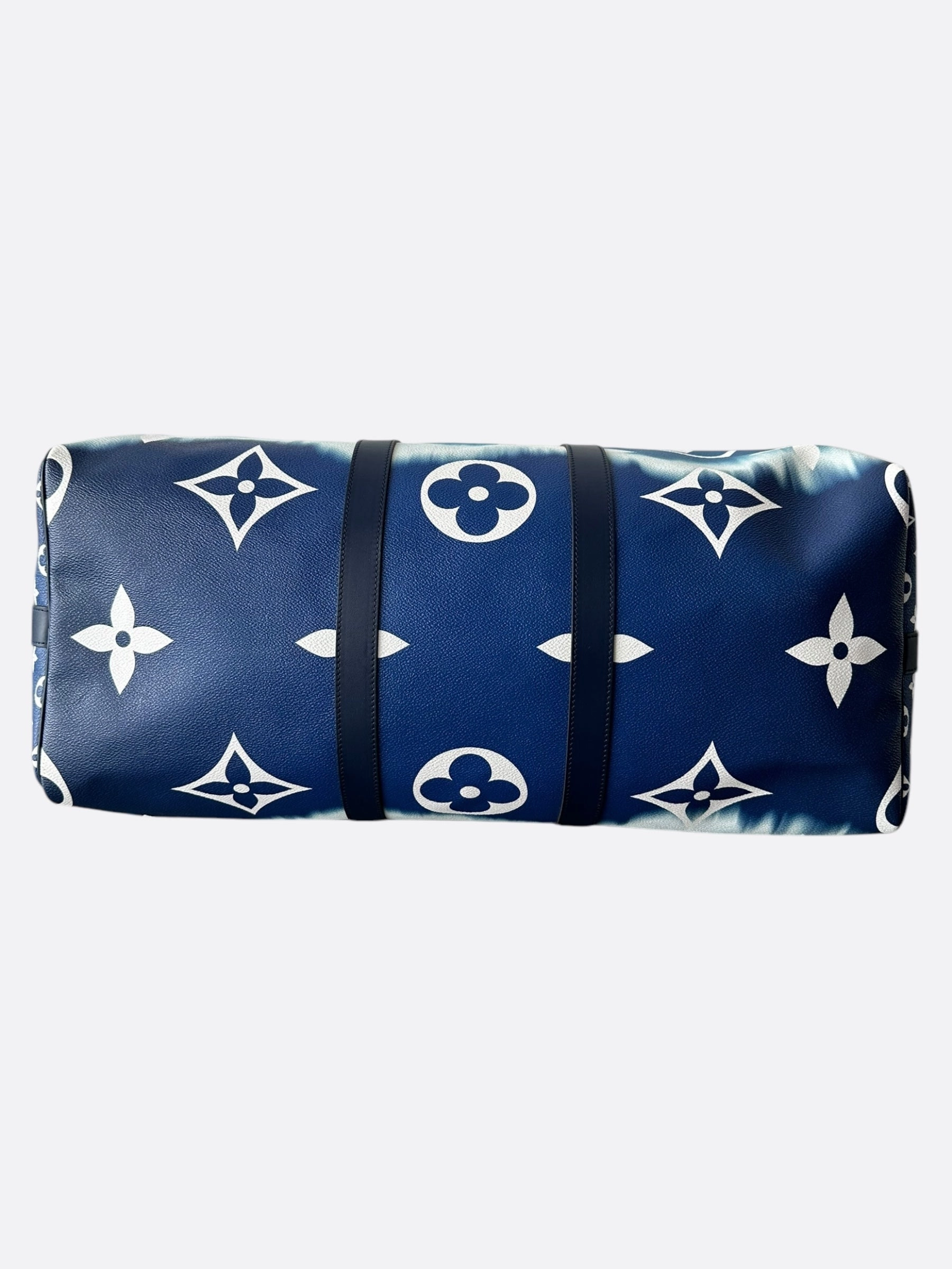 Louis Vuitton Blue & White Escale Monogram Keepall 50