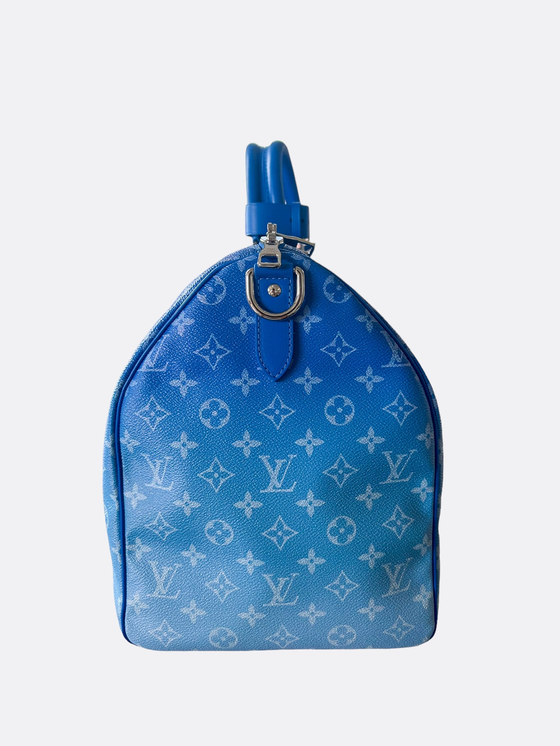 Louis Vuitton Blue Cloud Monogram Keepall 50