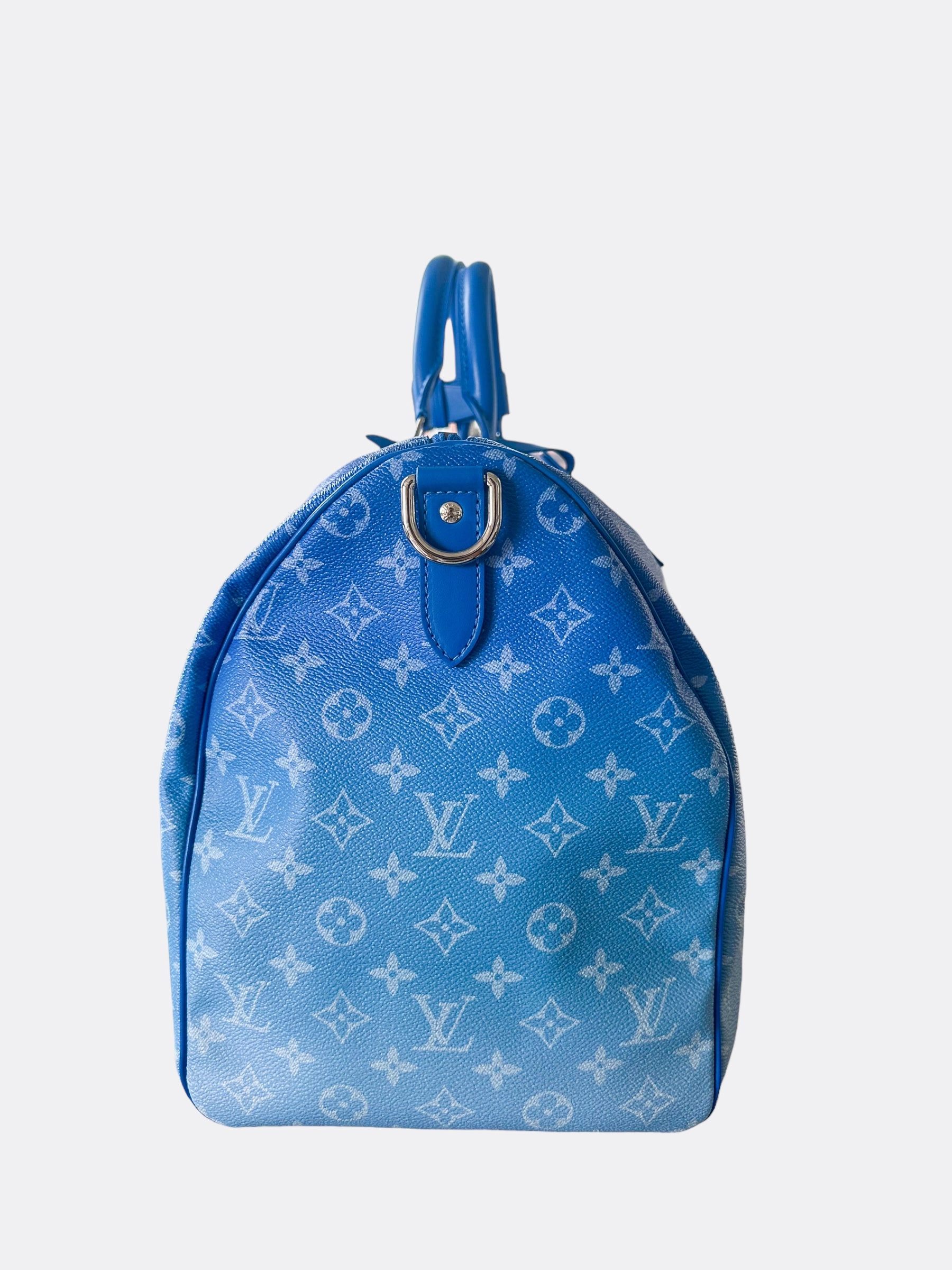 Louis Vuitton Blue Cloud Monogram Keepall 50