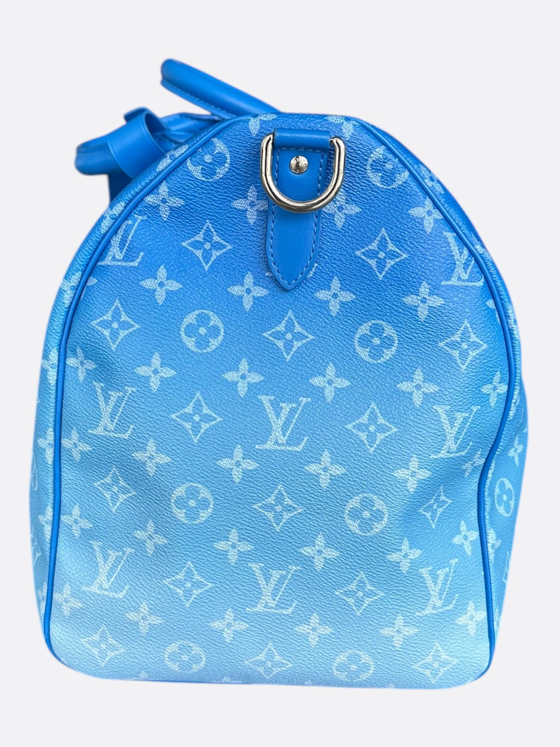 Louis Vuitton Blue Cloud Monogram Keepall 50