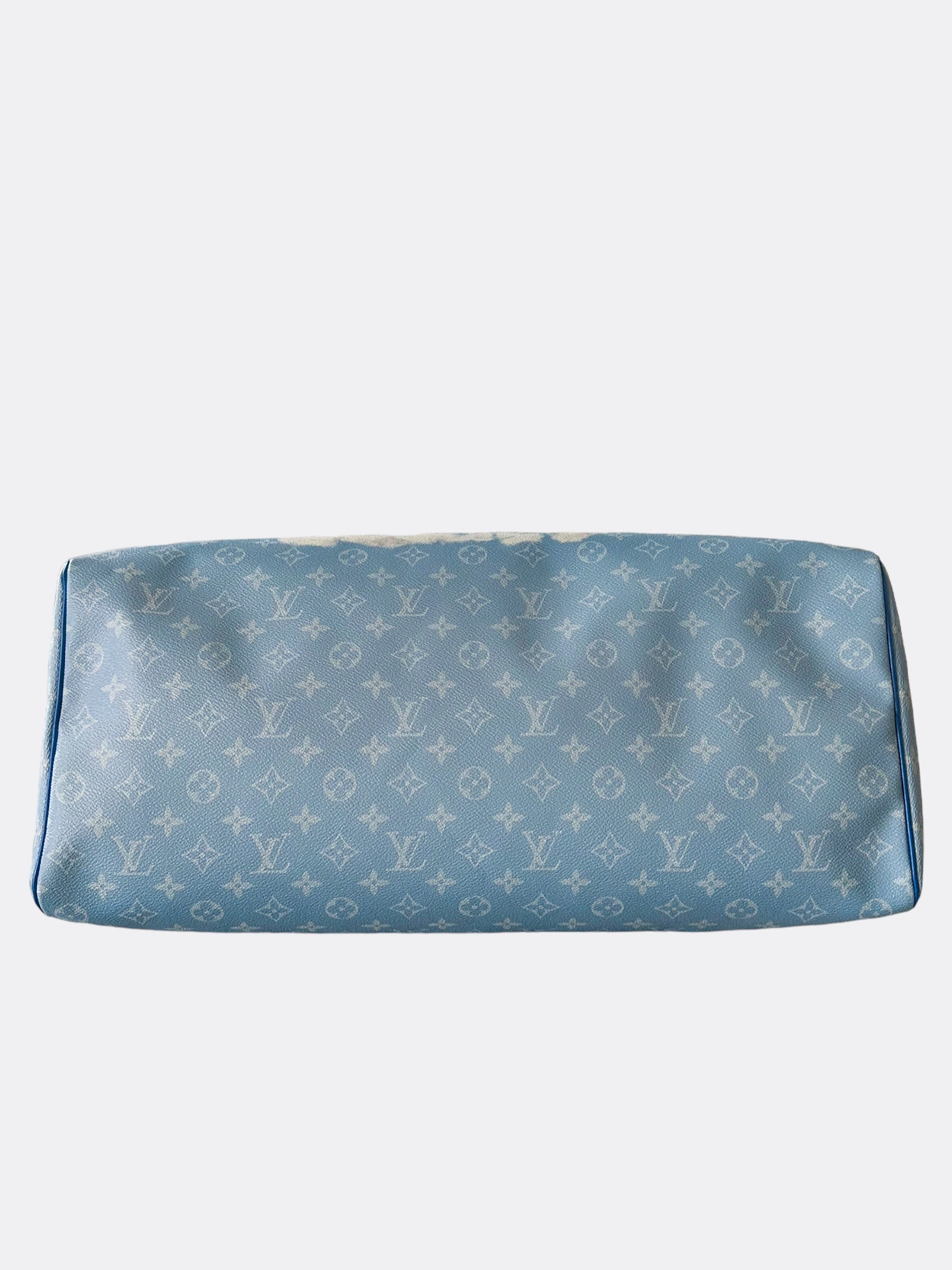 Louis Vuitton Blue Cloud Monogram Keepall 50