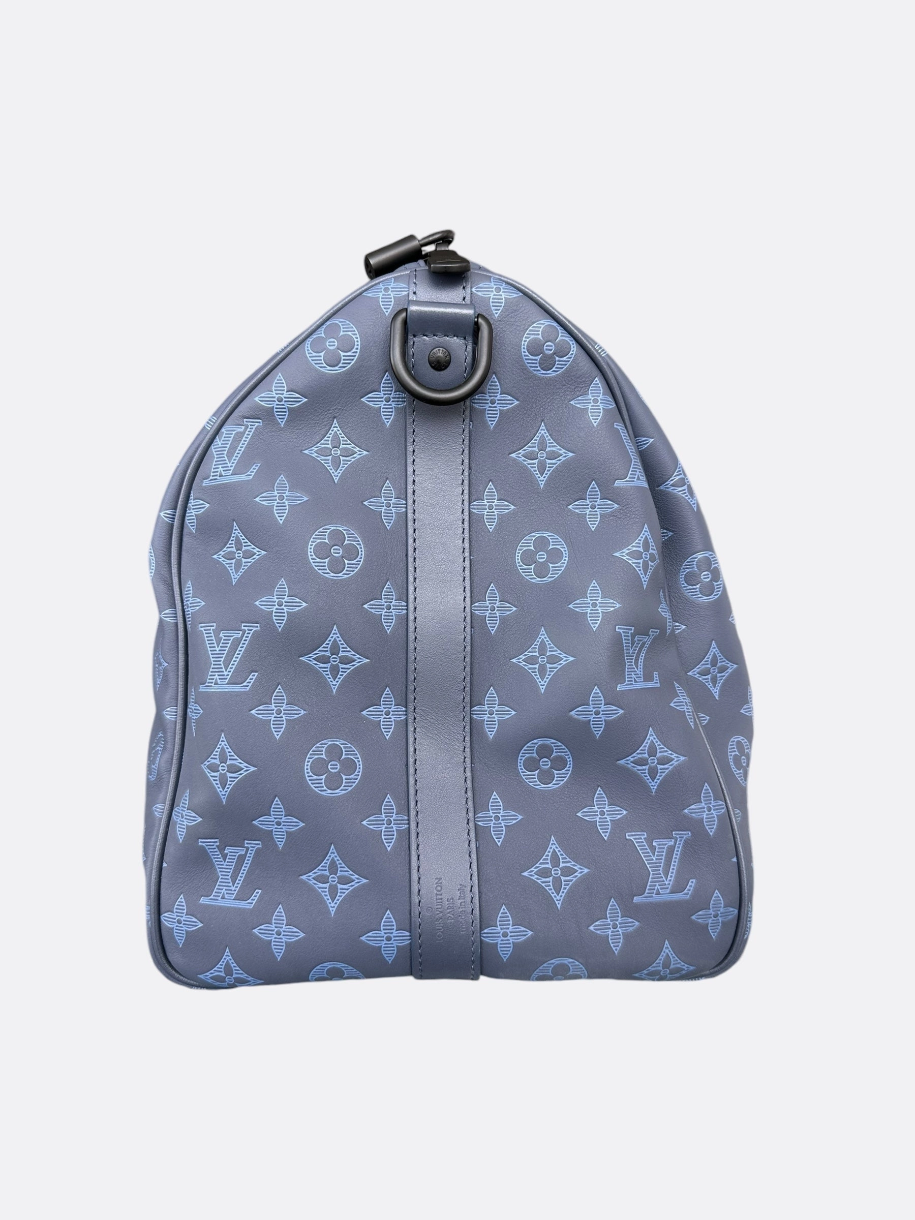 Louis Vuitton Blue Shadow Monogram Keepall 50
