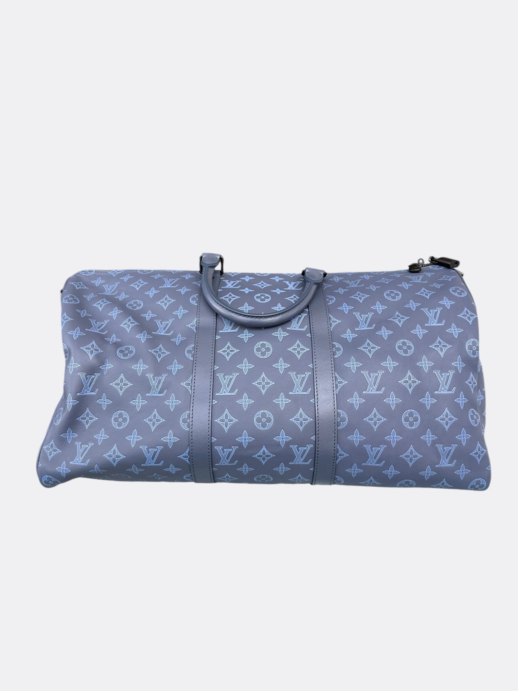 Louis Vuitton Blue Shadow Monogram Keepall 50