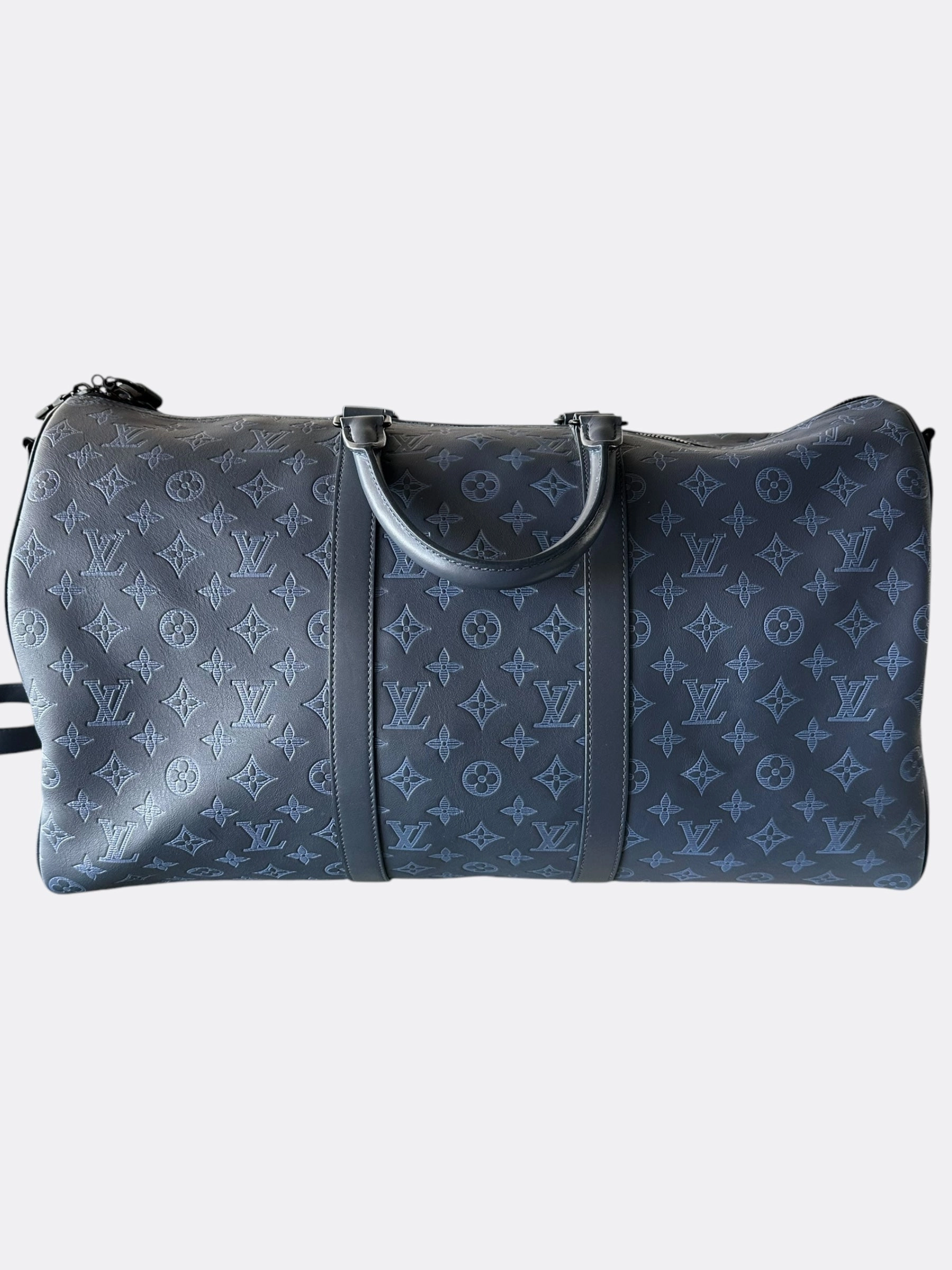 Louis Vuitton Blue Shadow Monogram Keepall 50