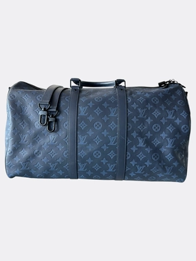 Louis Vuitton Blue Shadow Monogram Keepall 50
